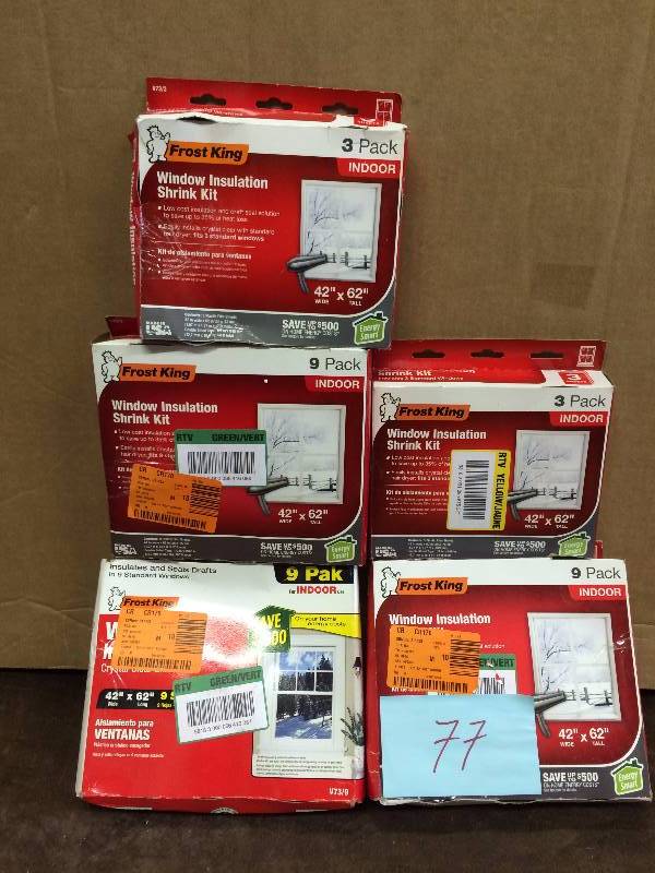 Lot of Window Insulation Kits