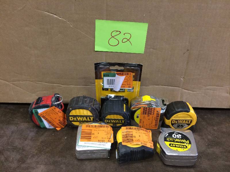 Lot of Assorted Tape Measure salvage for repair or parts