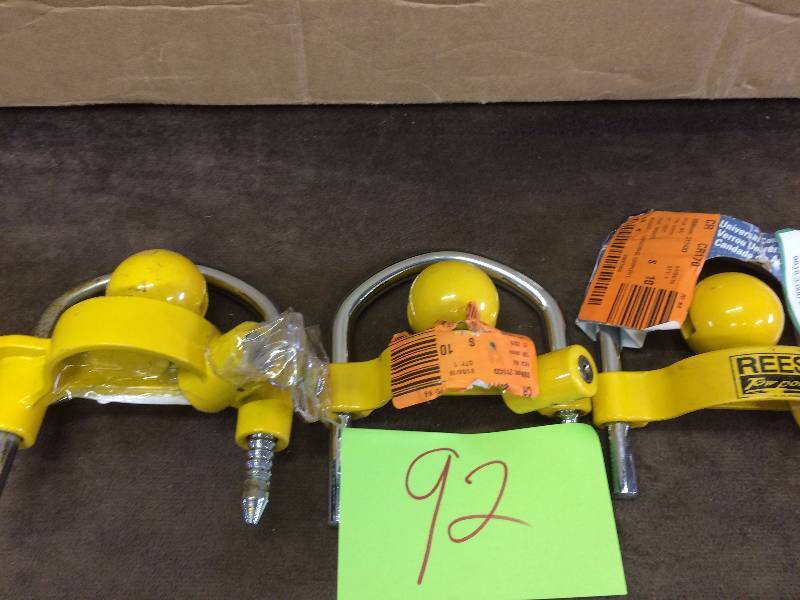 Lot of 3 1-78 in. x 2 in. x 2-516 in. Universal Coupler Lock in Steel 2 are missing the key
