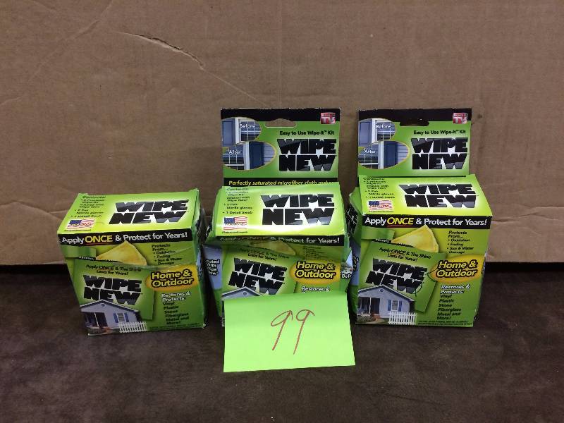 Lot of 3 Wipe New Boxes