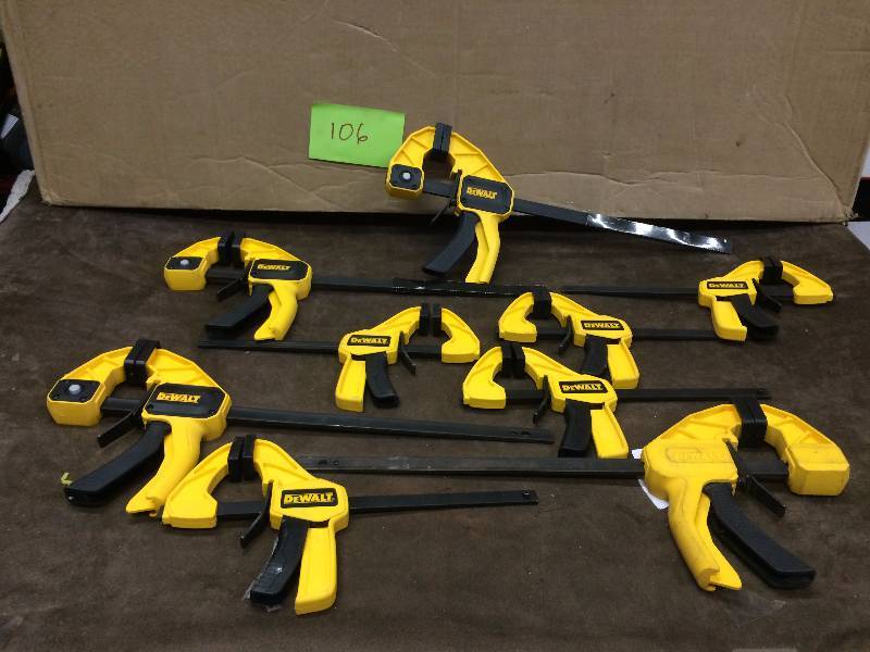 Lot of assorted Dewalt Trigger Clamps