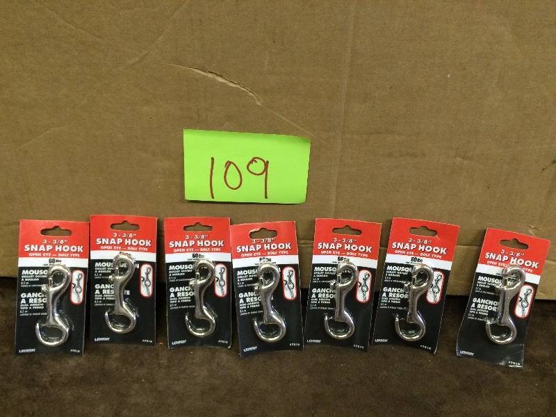 Lot of 3 38 Snap Hooks New