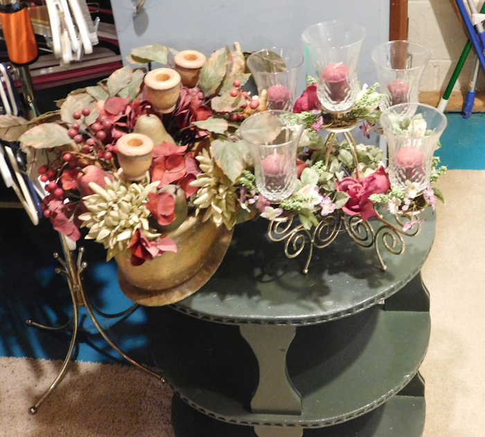 lot 15 image: two tabletop centerpieces please see photos