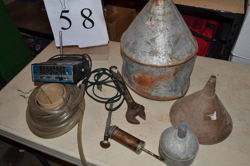 lot 58 image: Metal funnel