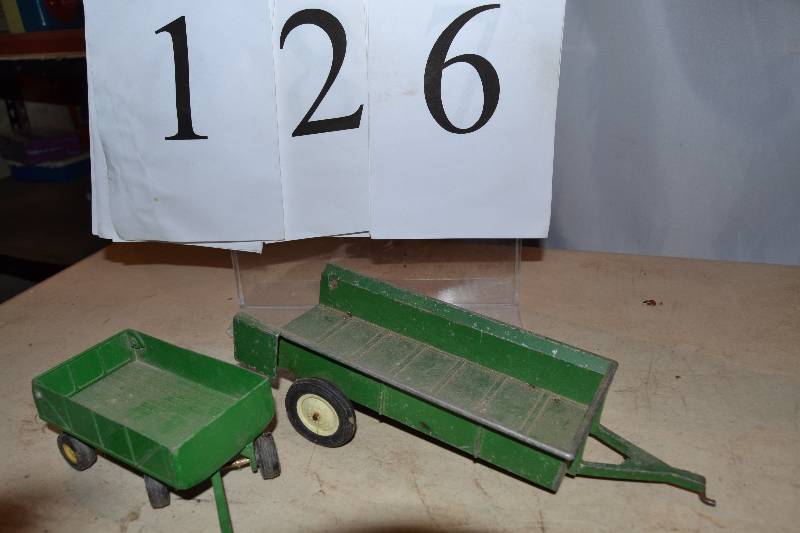 lot 126 image: Metal Farm Wagons