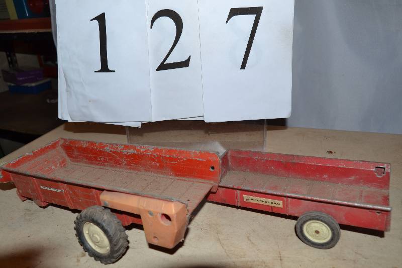 lot 127 image: Metal Farm Wagons