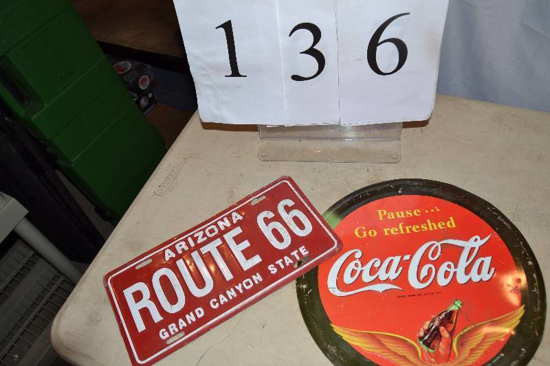 lot 136 image: Metal Signs