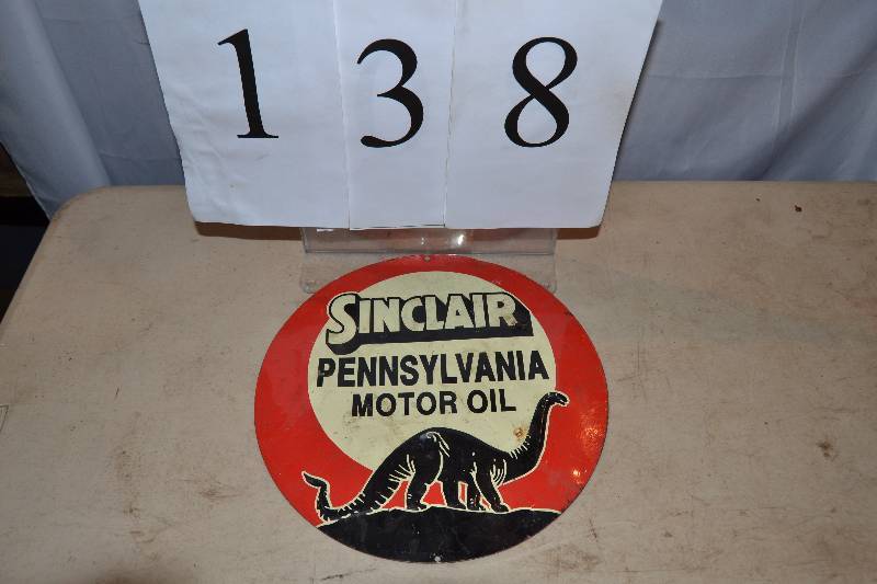 lot 138 image: Metal Sign