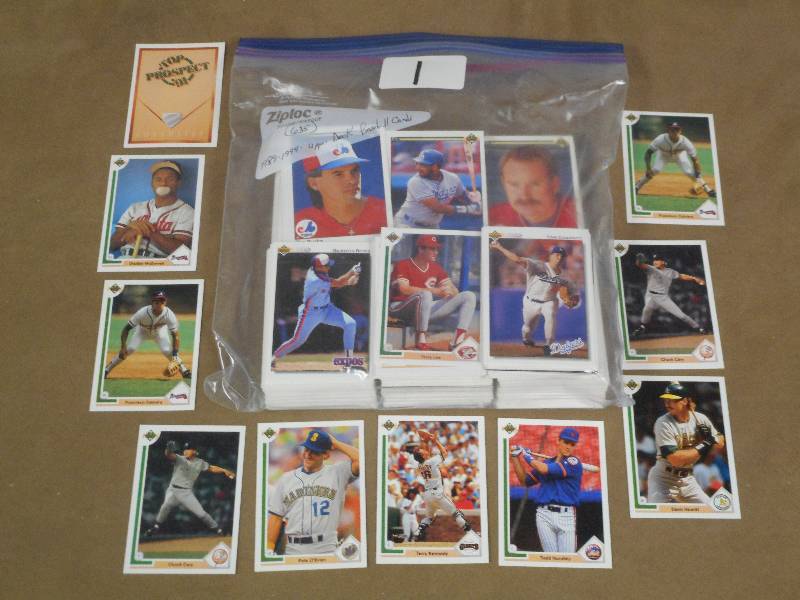 1989-1994 Upper Deck Baseball Cards, (Quantity 635 Cards)