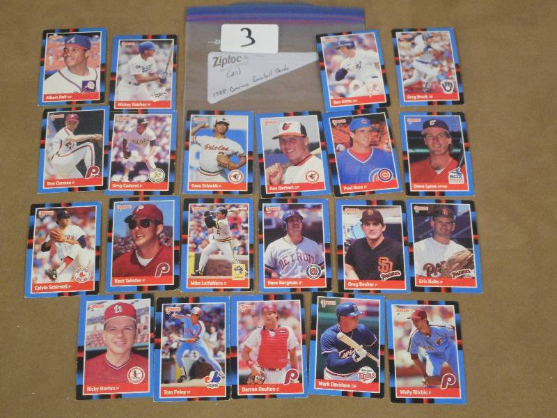 1988 Donruss Baseball Cards, (Quant...
