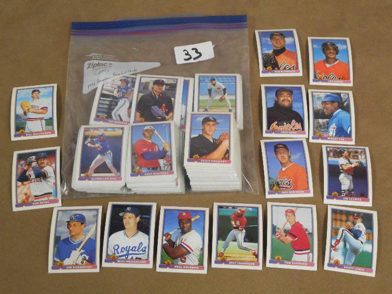 1991 Bowman Baseball Cards, (Quanti...