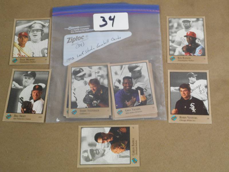 1992 Leaf Studio Baseball Cards, (Q...