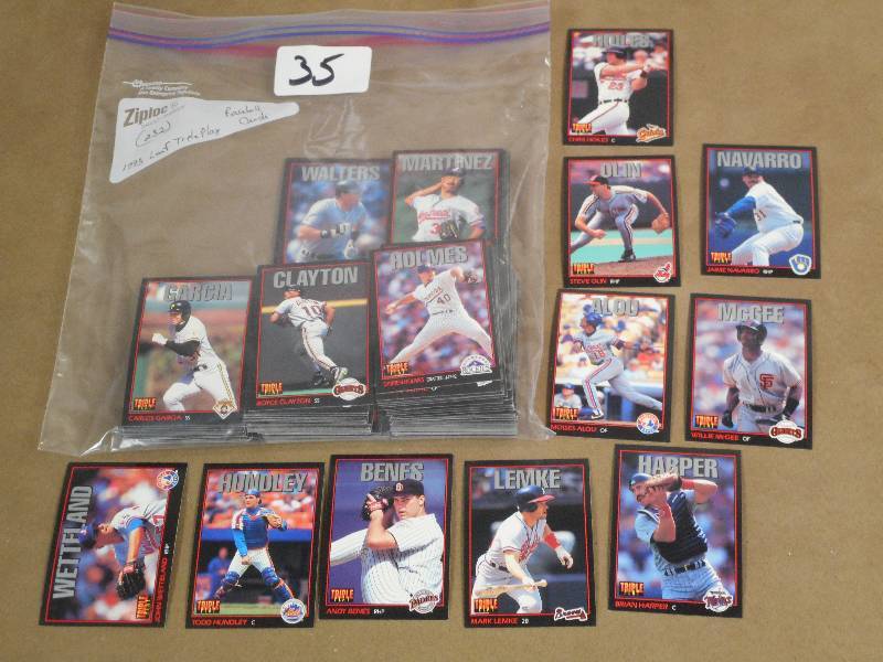 1993 Leaf Triple Play Baseball Card...