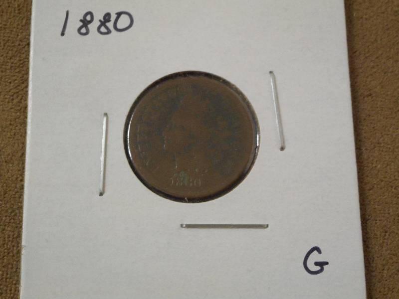 1880 Indian Head Cent, Good Grade ...