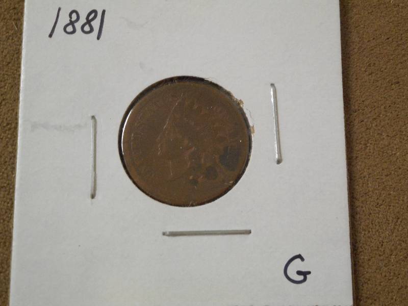 1881 Indian Head Cent, Good Grade ...