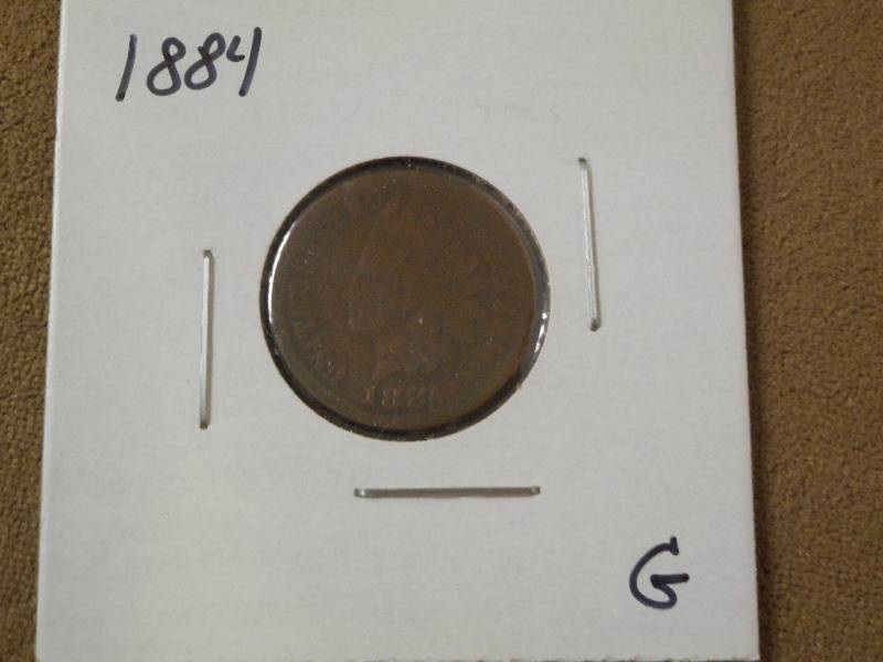 1884 Indian Head Cent, Good Grade ...