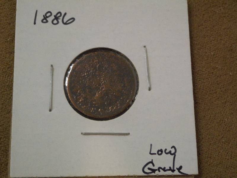 1886 Indian Head Cent, Lower Grade ...