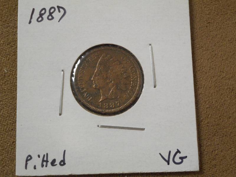 1887 Indian Head Cent, Very Good Gr...