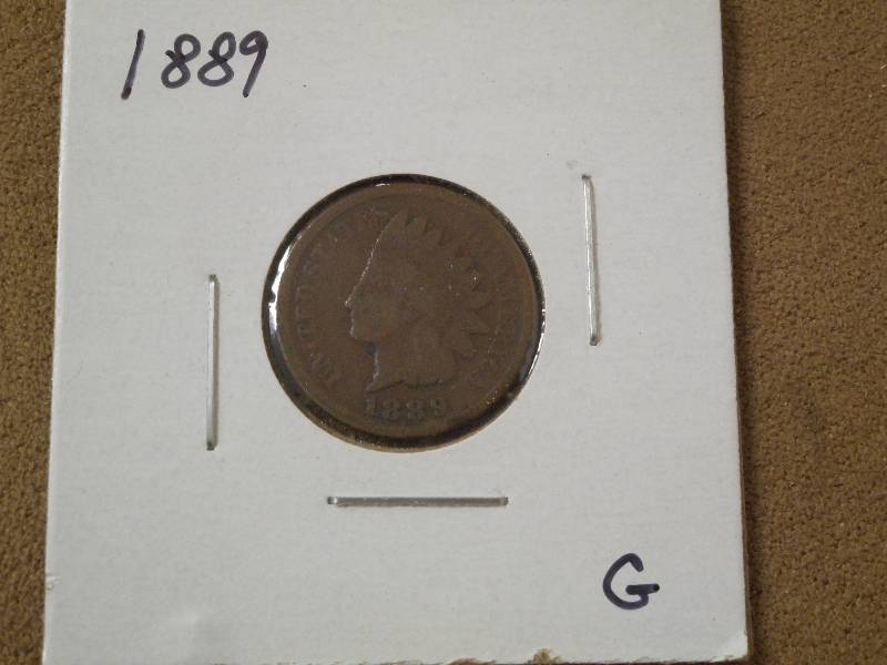 1889 Indian Head Cent, Good Grade ...