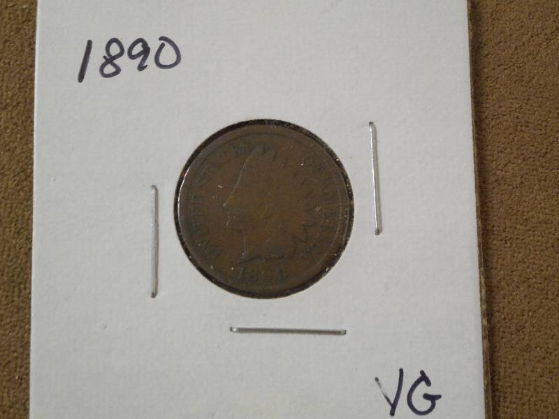 1890 Indian Head Cent, Very Good Gr...