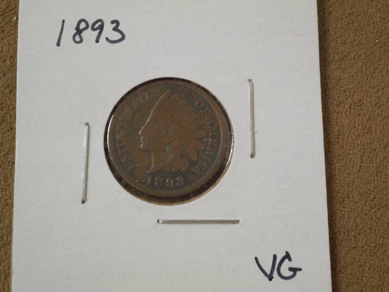 1893 Indian Head Cent, Very Good Gr...
