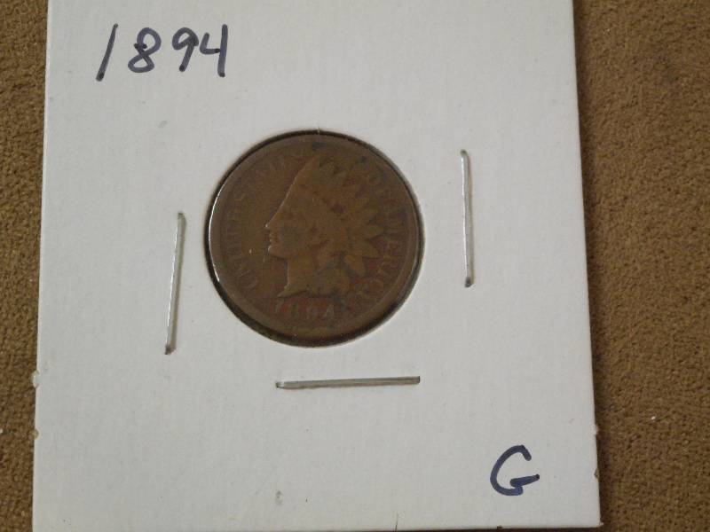 1894 Indian Head Cent, Good Grade ...