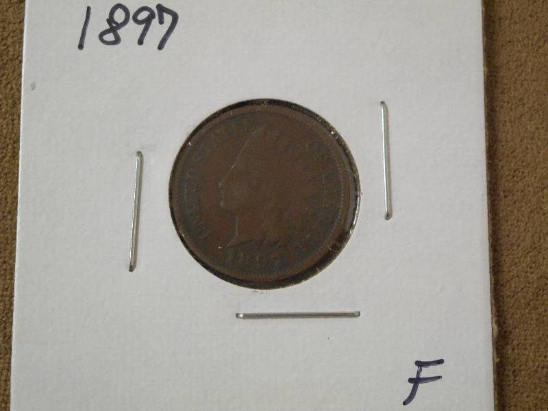1897 Inian Head Cent, Fine Grade ...