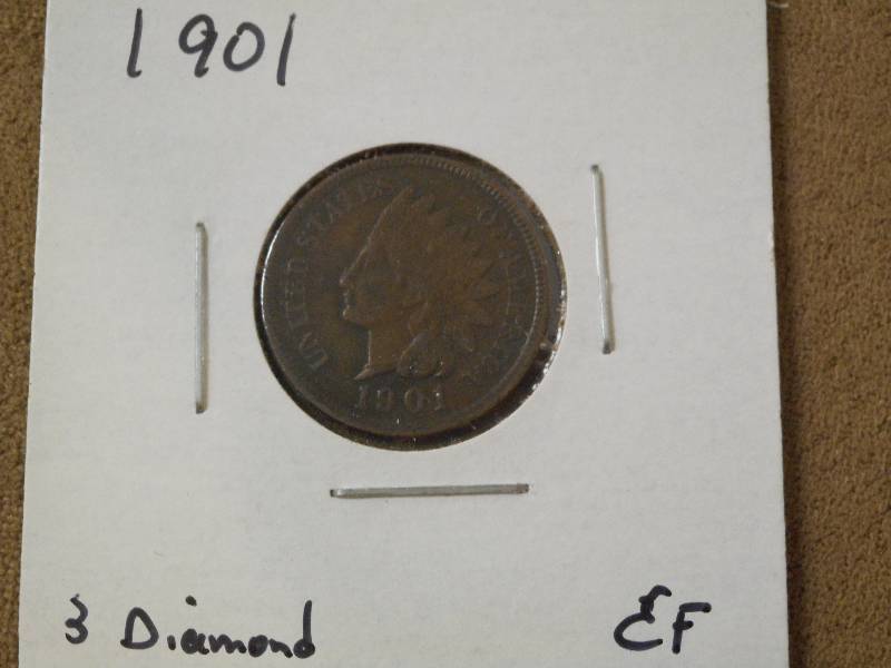 1901 Indian Head Cent, Extra Fine G...