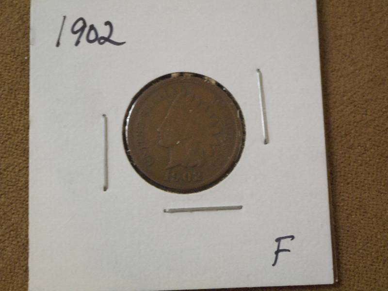 1902 Indian Head Cent, Fine Grade ...