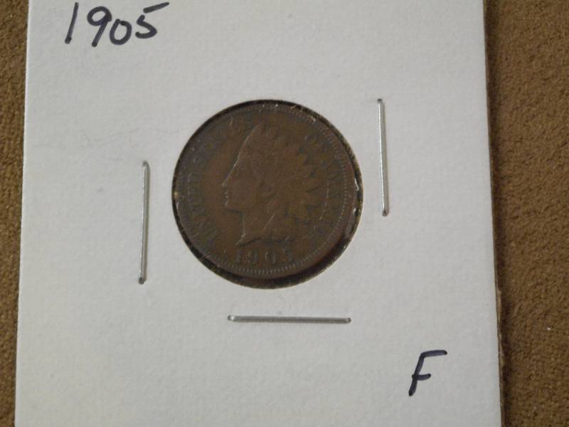 1905 Indian Head Cent, Fine Grade ...