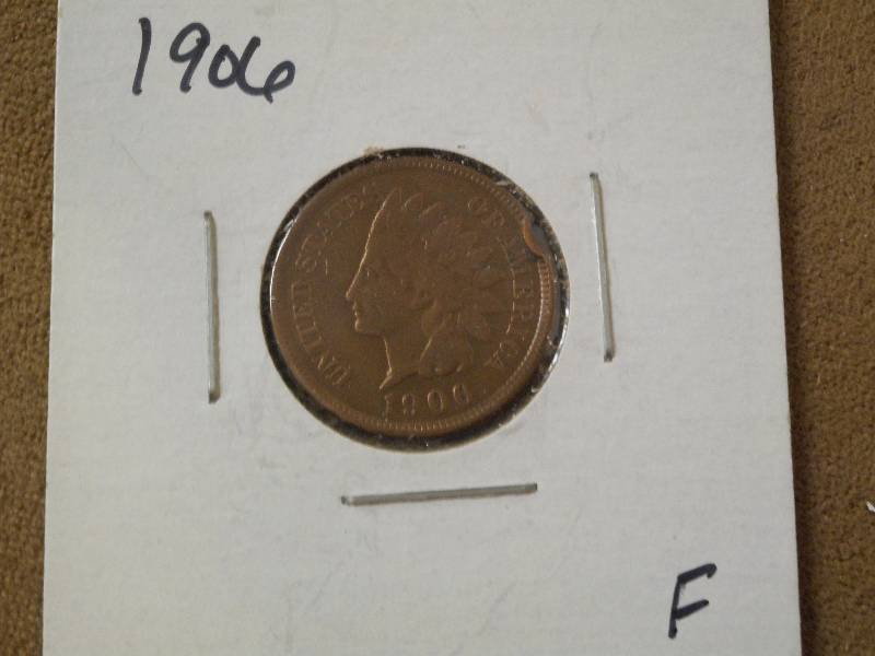 1906 Indian Head Cent, Fine Grade ...
