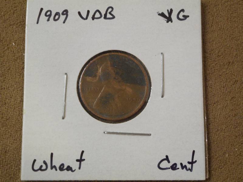 1909 VDB Lincoln Wheat Cent, Very G...