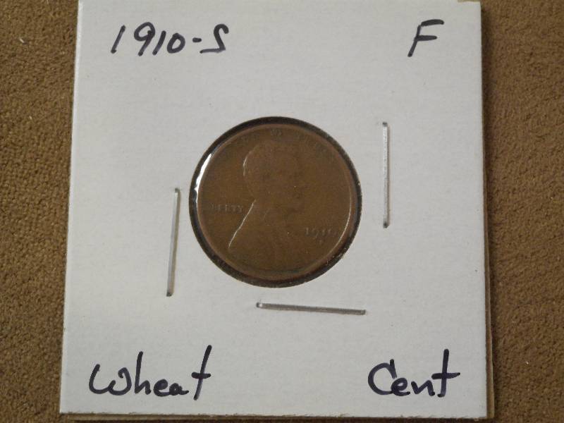 1910-S Lincoln Wheat Cent, Fine Gra...