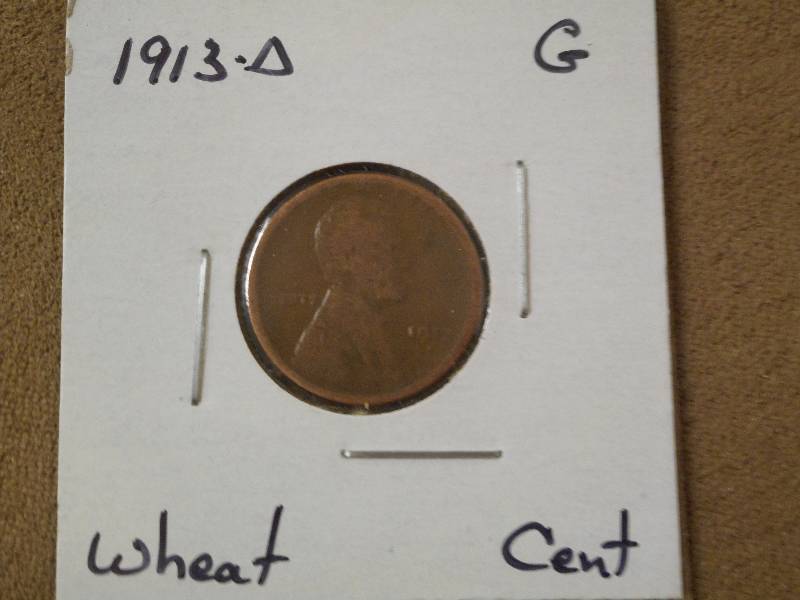 1913-D Lincoln Wheat Cent, Good Gra...