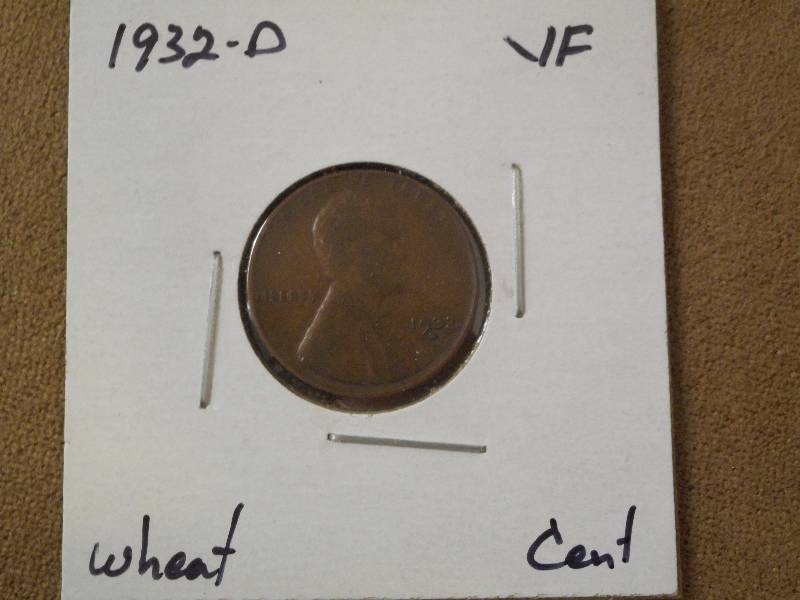 1932-D Lincoln Wheat Cent, Very Fin...