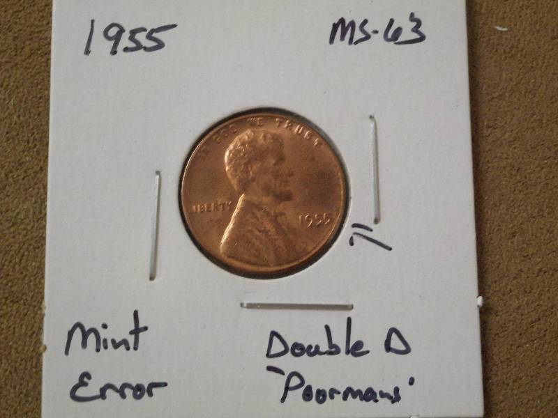 1955-P Lincoln Wheat Cent, Poorman...