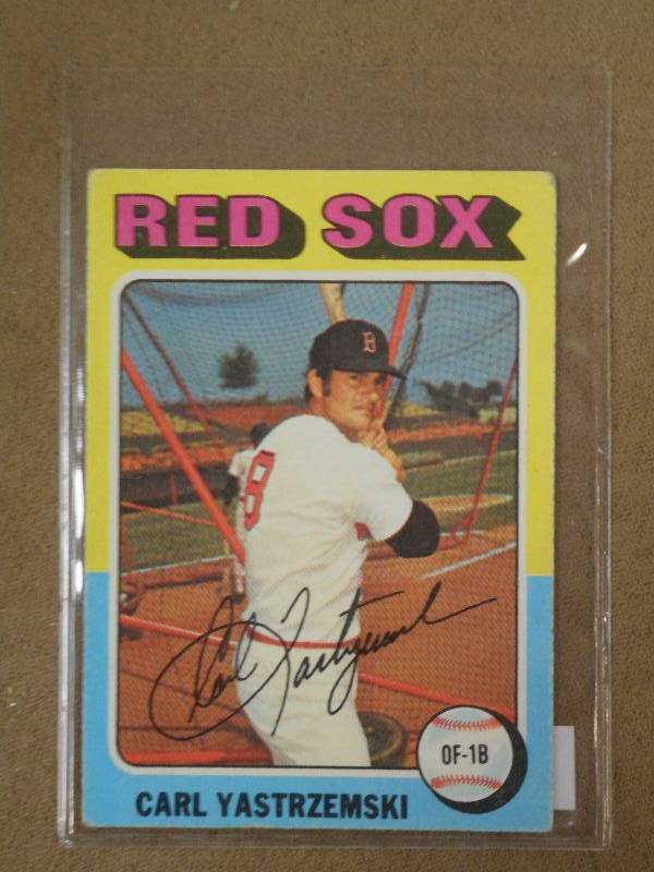 1975 Topps Baseball Card, Carl Yast...