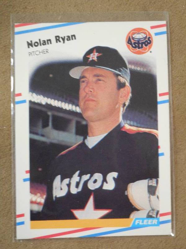 1988 Fleer Baseball Card, Nolan Rya...