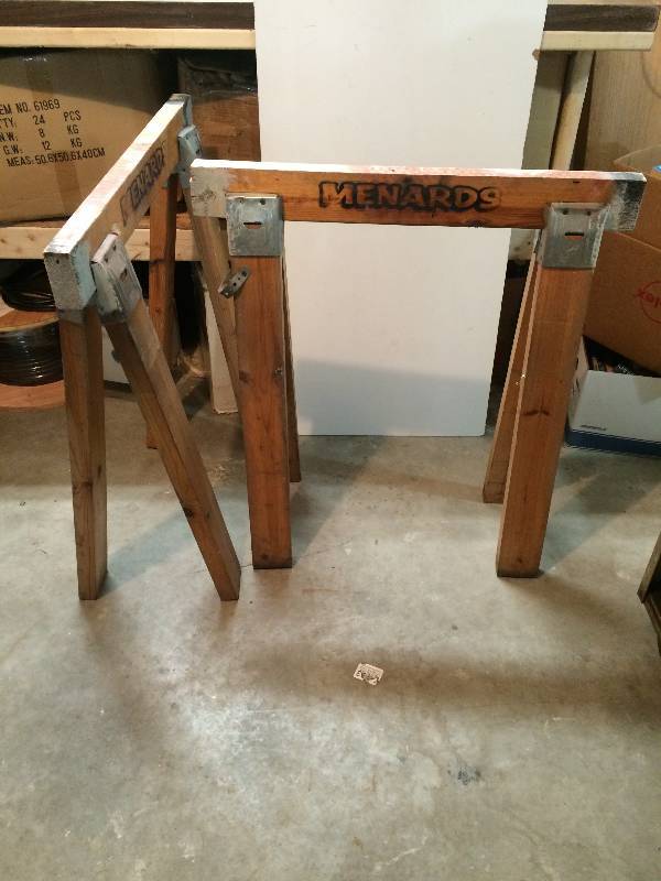 2 Menards Saw Horses