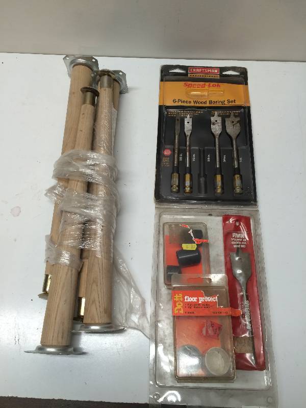 Drill Bits, Wood Legs