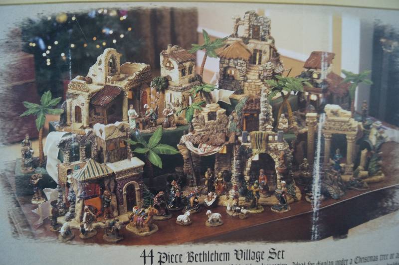 Ceramic Christmas Village Set
