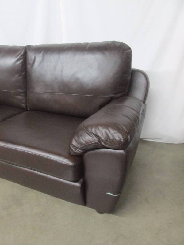 Abbyson Living Verano Brown Leather Sofa