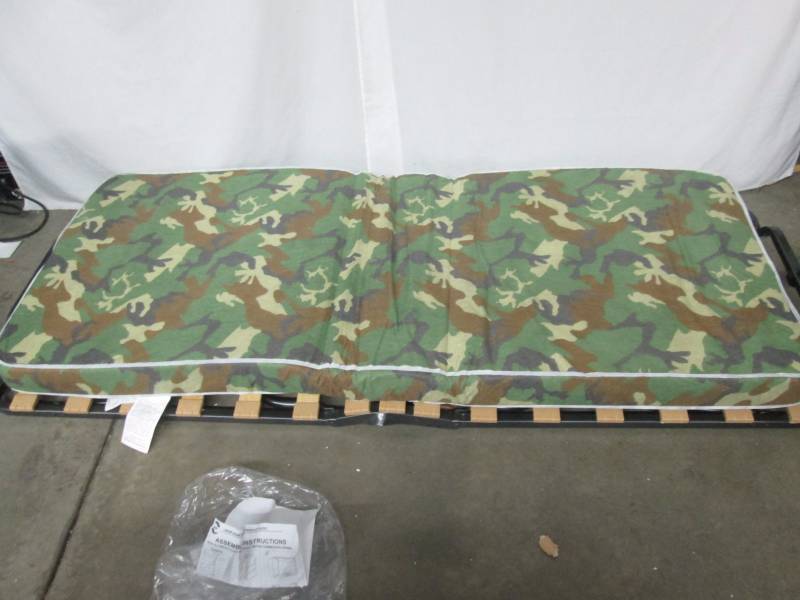 Camouflage Deluxe Folding Rollaway Bed