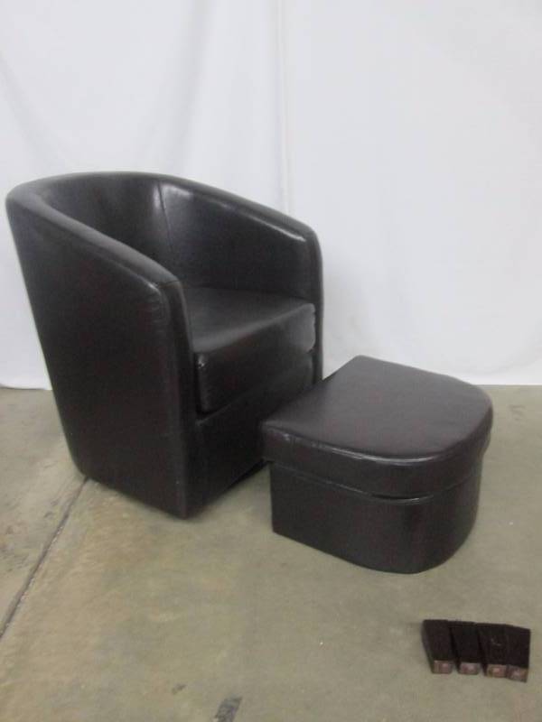 alcove Swivel Chair and Ottoman