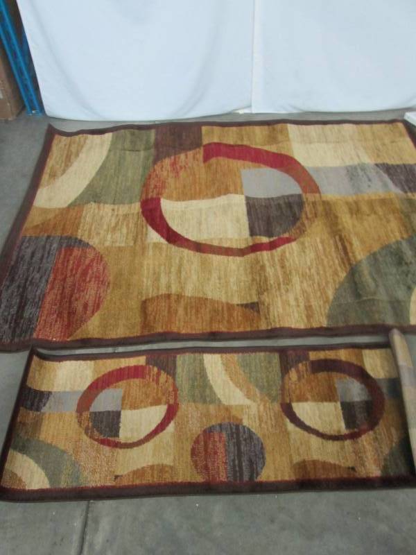 alcove Elegance Circle Square 2-Pc. Area Rug Set