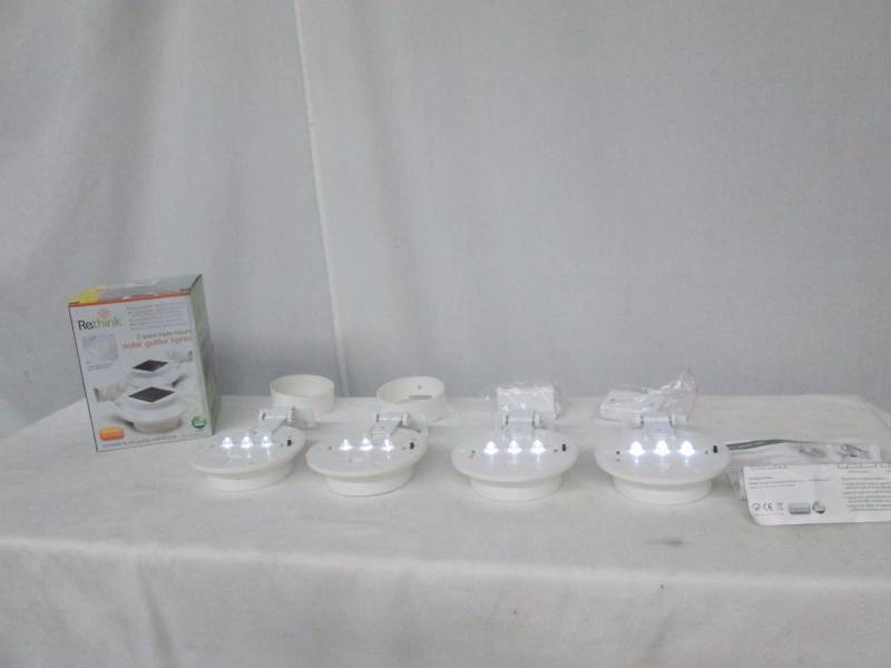 Solar Outdoor Gutter Lights (4-Pack)