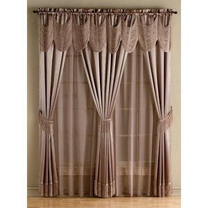 Halley 56 x 84 6-Pc. One-Rod Drapery Sets