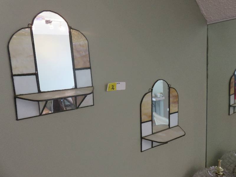 Stained Glass shelf Mirrors