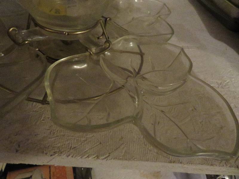 glass serving tray