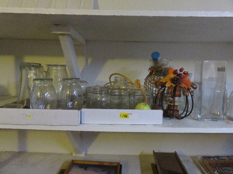 canning jars, etc